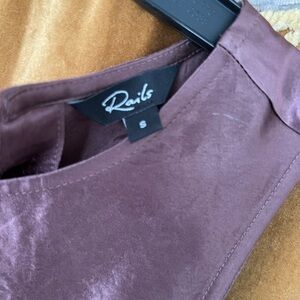 Silk dress with rouging